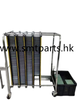 ESD Storage Turnover Cart Standing Type Adjustable ESD PCB Storage Trolley